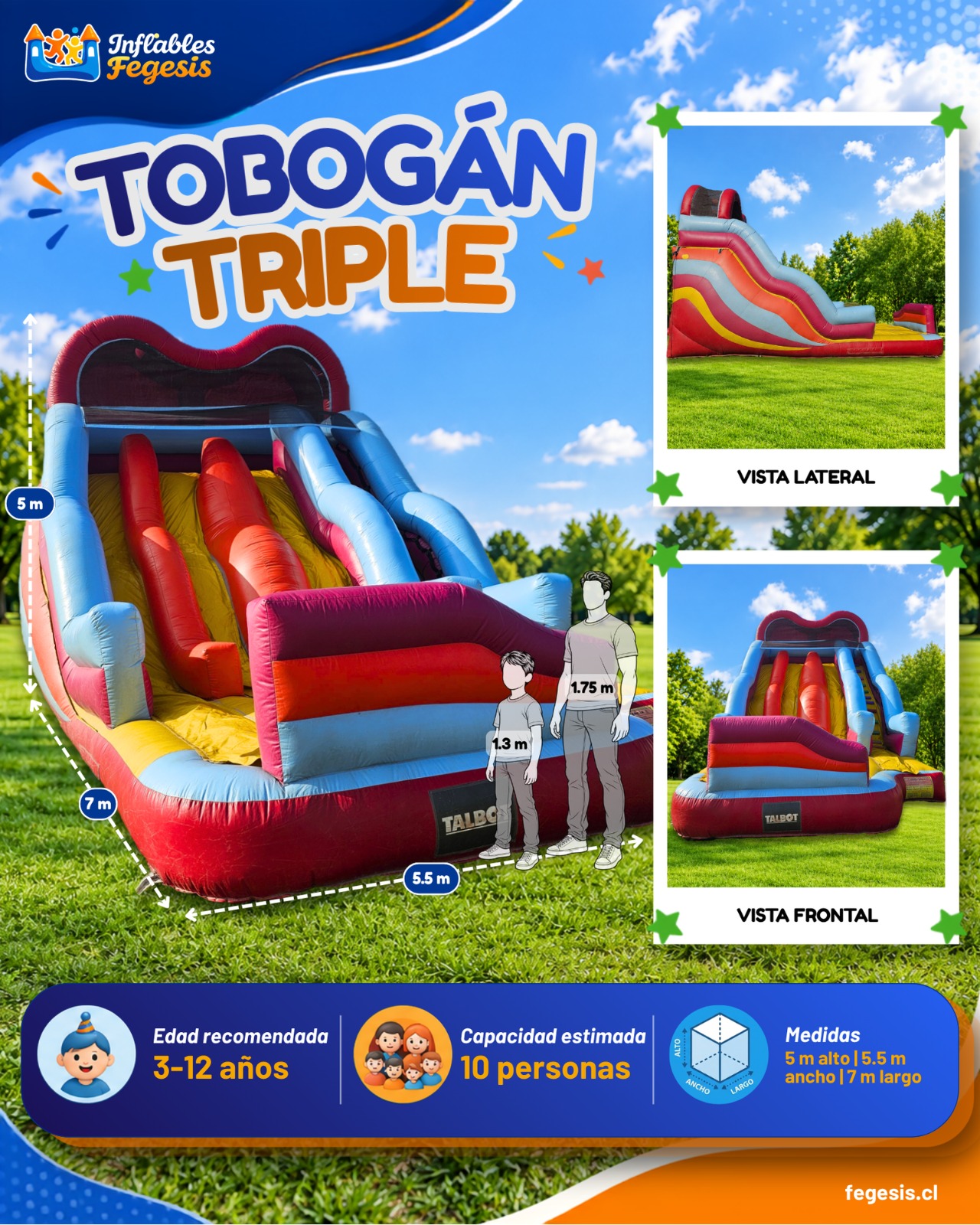 Tobogán Triple